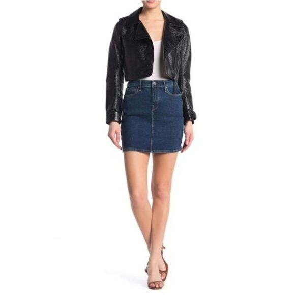 Good American Jean Mini Skirt size 12/31 - Picture 1 of 10
